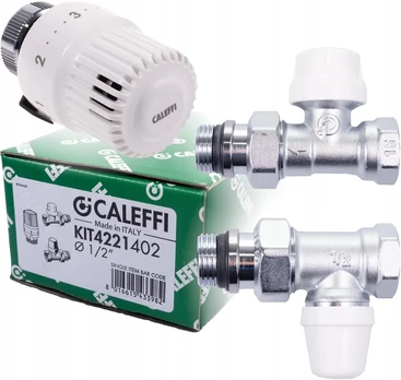 Termostatinis tiesus radiatorių komplektas Caleffi
