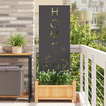 Sodo dekoratyvinis skydas Juoda 50 x 140 cm