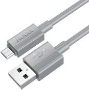 HOCO cable USB A to Micro USB 2,4A X107 1 m pilka kaina