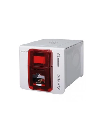 Plastikinių kortelių spausdintuvas Evolis Zenius Expert, single sided, 12 dots/mm (300 dpi), USB, Ethernet, red