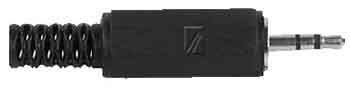 Kištukas 2.5mm stereo plastikinis