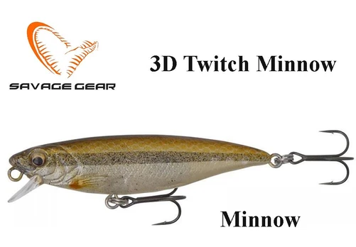 Vobleris Savage Gear 3D Twitch Minnow Minnow 8 cm