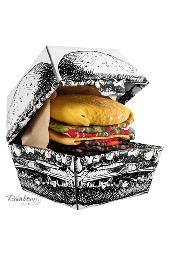 Vaivorykštės kojinės Burger kojinės 2 poros 23527-252