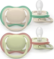 Philips Avent - Ultra air soother, 6-18m, light beige/light green kaina