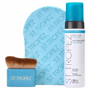 ST.TROPEZ_SET Ultimate Tan Bronzing Mousse pianka samoopalająca 200ml + aplikator do samoopalacza