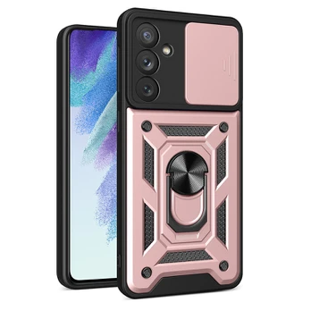 Dėklas Hybrid Armor Camshield Samsung Galaxy A34 5G Rožinis