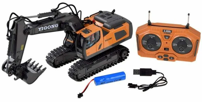 Rc ekskavatorius, 1:20, oranžinė sp.