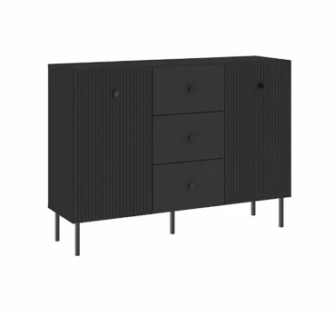 Komoda Viena 2D3S, juoda