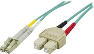 Optinis kabelis DELTACO OM3, LC - SC, duplex, UPC, 50/125, 2m, mėlynas / LCSC-62 kaina