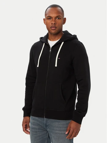 Tommy Hilfiger Džemperis Essential MW0MW44931 Juoda Regular Fit