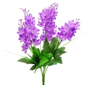 Dirbtinė alyvų puokštė, 35 cm : Spalva - Balta