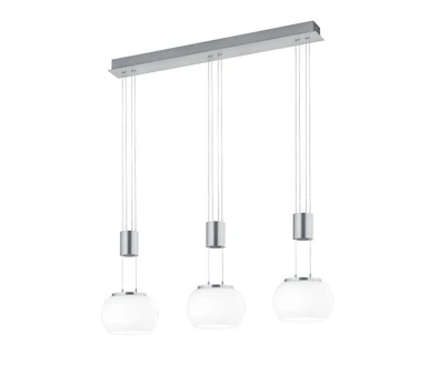 Trio-Lighting Madison LED 3-pc brushed steel piekaramā lampa