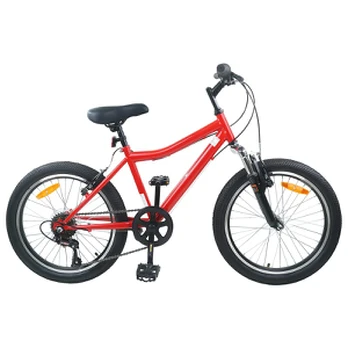 Vaikų Dviratis 24 Colių 6-Speed 8-12 metų Raudona