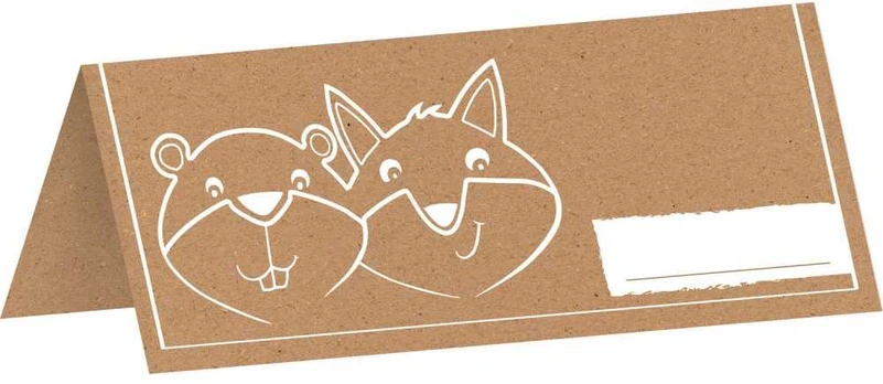 „Fox“ sėdėjimo kortelės „Fox“, 8 vnt. rinkinys