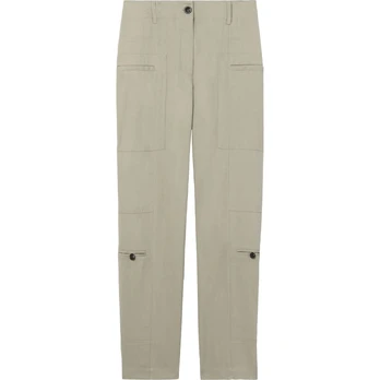 Laisvalaikio kelnės moterims, Pilka, Drapey suiting pocket pant