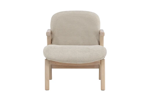 Rile Armchair - Whitewash/ Beige