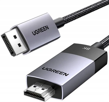 Kabelis Ugreen Kabelis DisplayPort do HDMI Ugreen DP115, 8k 60 Hz, 2m (juoda)