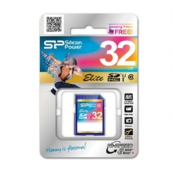 SILICON POWER 32GB, SDHC UHS-I, Class 10, 40 MB/s reading, 15 MB/s writing