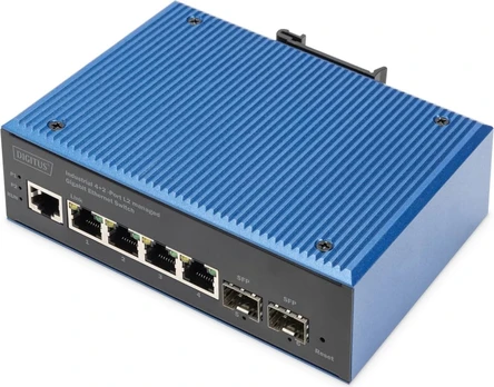 DIGITUS Switch 4+2 -Port L2 managed Gigabit Ethernet