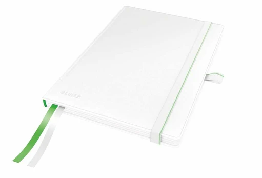 *Sąsiuvinis Leitz Complete A5, 80 lapų langeliais, baltos spalvos