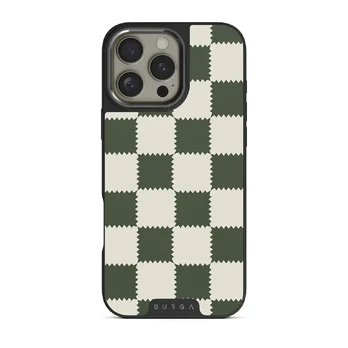 Retro Grid - iPhone 16 Pro Case, Elite Dark (MagSafe) / Gunmetal
