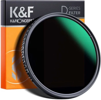 Kf Concept K&F Concept 77mm, ND3-1000, ultra-thin variable ND, Atsparus vandeniui, Žalias coated