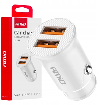 Camelion Automobilinis įkroviklis 2x Usb-a 2.1a Amio-03872