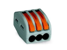 Gnybtas WAGO, 3 x 0,08-4 mm2, 50 vnt.
