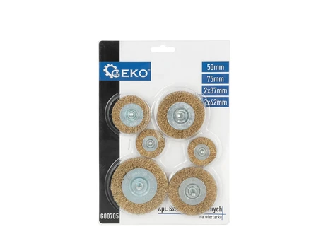 Vielinis diskinis šepetys Geko, 75 mm, 6 vnt.