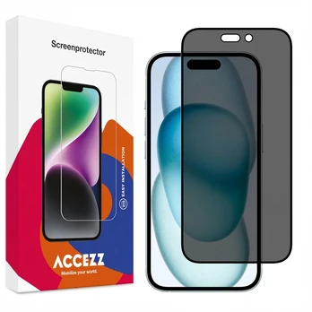 Accezz privatumą saugantis grūdinto stiklo ekrano apsauginis stiklas, skirtas iPhone 14 Pro Max / 15 Plus / 16 Plus