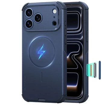 Dėklas ESR CYBER TOUGH MAGSAFE IPHONE 17 PRO MAX / 18 PRO MAX Mėlynas