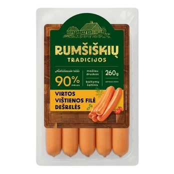 Virtos vištienos filė dešrelės RUMŠIŠKIŲ TRADICIJOS, 260 g