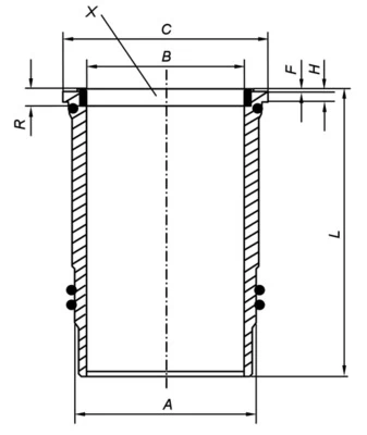 Cilindro tūta (gilzė) 005 WN 09 01