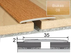 Profilis Effector A08 sujungimo, klijuojamas | bukas 93 cm 35x2 mm
