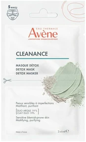 Avene CLEANANCE detox mask 2 x 6 ml kaina