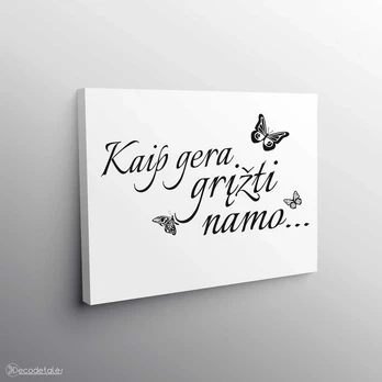 Drobė Kaip gera grįžti namo 2