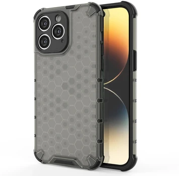 Hurtel Honeycomb šarvuotas dėklas iPhone 14 Pro Max – juodas