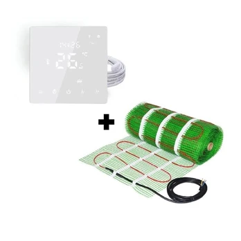 Grindinio šildymo tinklelis Wellmo MAT 0,5m2 + programuojamas termostatas Feelspot WTH22.16