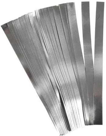 Ccpas Flettestrimler 15 mm sølv pakke a 100 stk.