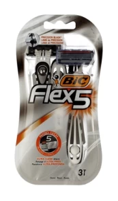 Vienkartiniai skustuvai Bic Flex 5, 3 vnt kaina