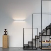 IDEAL LUX LED sieninis šviestuvas „Delta“, baltas, plotis 30 cm, 4000 K