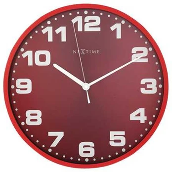 NeXtime 3053ro Dash Raudona [Ø35 cm, Raudona/ Sidabrinis]