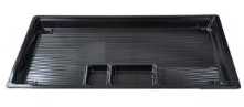 Multi Sushibakke 1-rum Sort/2-rum Små 500x280x28 mm APET Sort,75 Stk/krt