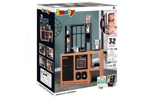 Žaislinė virtuvė Smoby Loft 32 Dalys 96 x 74 x 29 cm