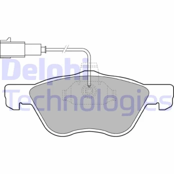 DELPHI LP1408 Brake pad set