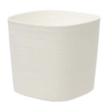 Plastikinis vazonas TERA CAPRI 24, baltos sp,. 24 x 21 cm