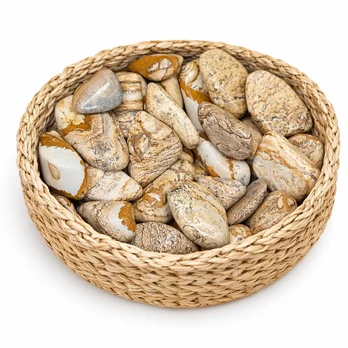 Paveikslinio jaspio būgninukai - Nuo 20 iki 30 g.