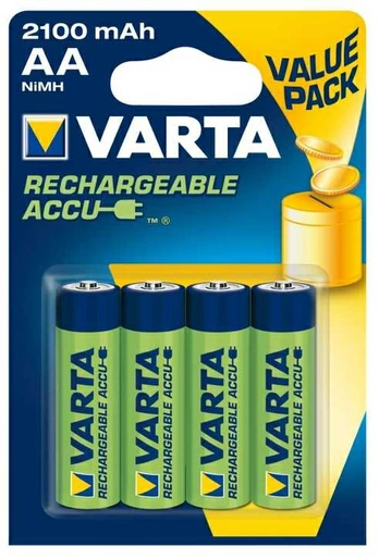 Varta Recharge Charge Accu Value AA 2100mAh 4 Pack
