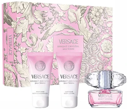 Dovanų komplektas moterims Versace Bright Crystal, 3 vnt.