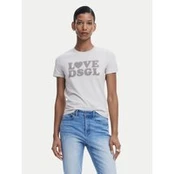 Desigual Marškinėliai Love Dsgl 25SWTK10 Pilka Regular Fit